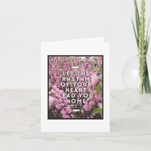 あなたのハートノートカードのリズム – 内空白の部 カード (正面)