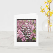 あなたのハートノートカードのリズム – 内空白の部 カード (黄色い花)