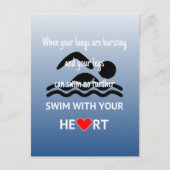 あなたのハートハガキと一緒に泳感動的ぐ ポストカード (正面)