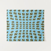 あなたのハートビートを作る: "두근두근"(du-geun du-geun) タペストリー (正面(横))