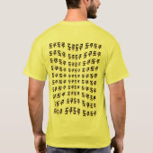 あなたのハートビートを作る： "두근두근"(du-geun du-geun) tシャツ (裏面)