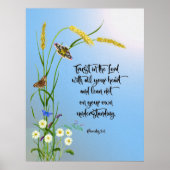 あなたのハートポスターで主を信頼しなさい ポスター (正面)