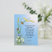 あなたのハートポスターで主を信頼しなさい ポストカード (スタンド正面)