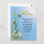 あなたのハートポスターで主を信頼しなさい ポストカード (正面/裏面)