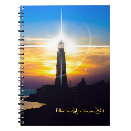 あなたのハート内のライトを後を追って下さい ノートブック (正面)