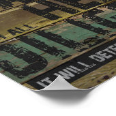 あなたのハート勤勉の箴言4:23聖書 ポスター (角)