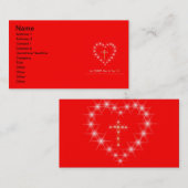 あなたのハート名刺のキリスト 名刺 (正面/裏面)