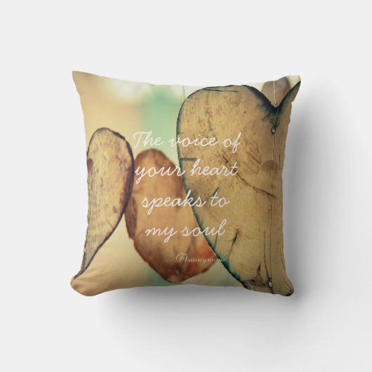 あなたのハート引用文の声 クッション (正面)