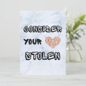 あなたのハート盗まれたバレンタインデーのカードを考える シーズンカード (スタンド正面)