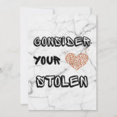 あなたのハート盗まれたバレンタインデーのカードを考える シーズンカード (正面)