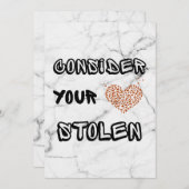 あなたのハート盗まれたバレンタインデーのカードを考える シーズンカード (正面/裏面)