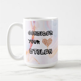 あなたのハート盗まれたバレンタインデーのコーヒーを考える コーヒーマグカップ