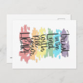 あなたのハート葉書で主を信頼 ポストカード (正面/裏面)