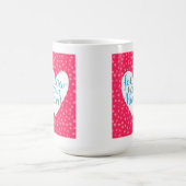 あなたのハート3を後を追って下さい コーヒーマグカップ (中央)