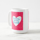 あなたのハート3を後を追って下さい コーヒーマグカップ (正面左)