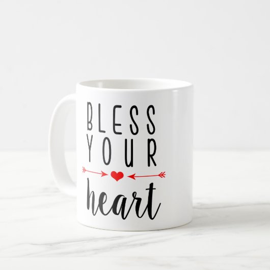 あなたのハート|の南女の子のマグを賛美して下さい コーヒーマグカップ (正面左)