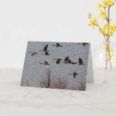 あなたのハート-ガチョウ--を後を追って下さい カード (黄色い花)