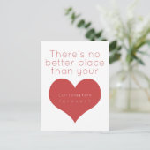 あなたのハート（赤）より良い場所はない ポストカード (スタンド正面)