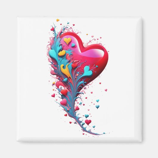 あなたのハートIIで彼女に届く マグネット (正面)