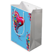 あなたのハートIIで彼女に届く ミディアムペーパーバッグ (裏面アングル)