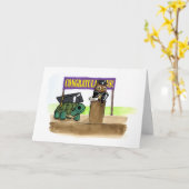 あなたのハードワークを離れた帽子 カード (黄色い花)