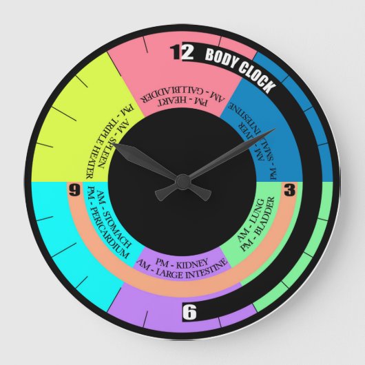 あなたのバイオ体ウォールクロック ラージ壁時計 (正面)