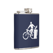 あなたのバイクに乗って下さい、あなたの車を処分して下さい フラスク (右)