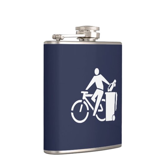 あなたのバイクに乗って下さい、あなたの車を処分して下さい フラスク (右)
