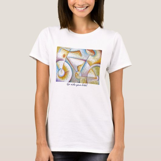 あなたのバイク乗車は行きます! Tシャツ (正面)