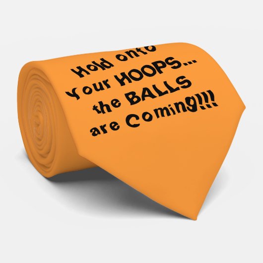 あなたのバスケのバスケットボールのユーモアのオフィスのタイに握って下さい ネクタイ (ロール)