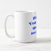 あなたのバスケを保持するユーモラスなバスケットボール15 oz.マグ コーヒーマグカップ (左)