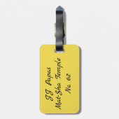 あなたのバッグのラベルをカスタマイズ ラゲッジタグ (裏面縦)