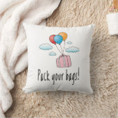 あなたのバッグをパックし、休暇に行こう クッション (ブランケット)