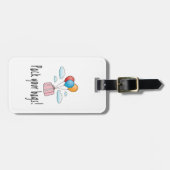 あなたのバッグをパックし、休暇に行こう ラゲッジタグ (正面横)