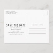 あなたのバッグをパックするメキシコ結婚式の日付を保存 案内ポストカード (裏面)