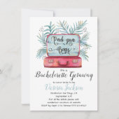 あなたのバッグバチェロレッテGetaway荷物をパック 招待状 (正面)