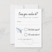 あなたのバッグ結婚式RSVP応答カードをパック 出欠カード (正面)