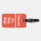 あなたのバッグ |旅人おもしろいの荷物タグ ラゲッジタグ (正面横)