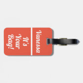 あなたのバッグ |旅人おもしろいの荷物タグ ラゲッジタグ (裏面横)