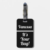 あなたのバッグ |旅人おもしろいの荷物タグ ラゲッジタグ (裏面縦)