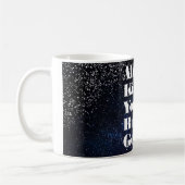 あなたのバニーのGoodnightタイポグラフィに常に接吻して下さい コーヒーマグカップ (左)