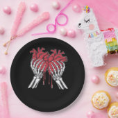 あなたのバレンタインになりたい骨 - バレンタインデーのユーモア ペーパープレート (パーティー)