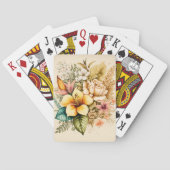 あなたのバレンタインのための黄色い花束の花束 トランプ (裏面)