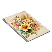 あなたのバレンタインのための黄色い花束の花束 ノートブック (右側)