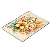 あなたのバレンタインのための黄色い花束の花束 ノートブック (左側)