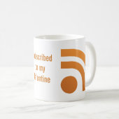 あなたのバレンタインのハートの点のマグを予約購読しました コーヒーマグカップ (正面右)