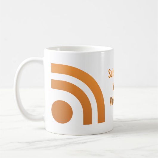 あなたのバレンタインのハートの点のマグを予約購読しました コーヒーマグカップ (左)