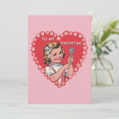 あなたのバレンタインへ ヴィンテージグリーティングカード シーズンカード (スタンド正面)