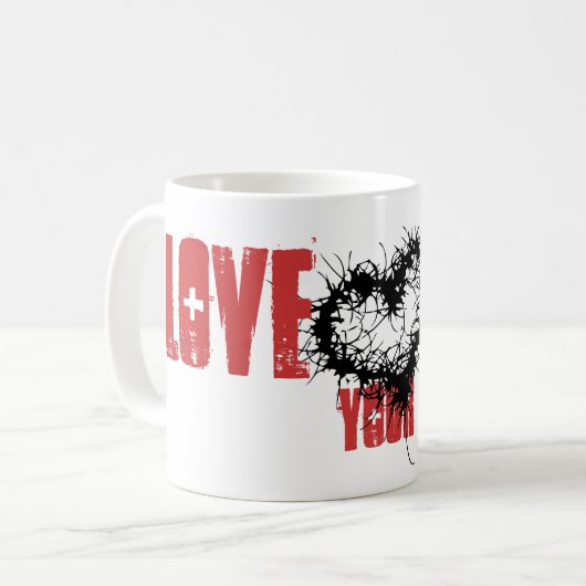 あなたのバンドを愛して下さい コーヒーマグカップ (正面左)