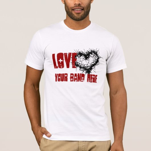 あなたのバンドを愛して下さい Tシャツ (正面)